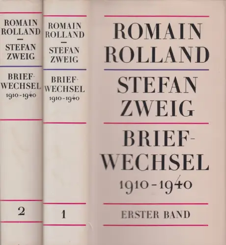 Buch: Romain Rolland & Stefan Zweig - Briefwechsel 1910-1940, 2 Bände, 1987, R&L
