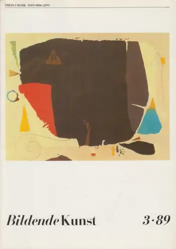Bildende Kunst 3/89, Verband Bildender Künstler der DDR, gebraucht, gut