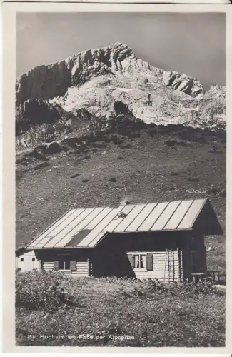 AK Hochalm am Fuße der Alpspitze, ca. 1934, Rudolf Rudolphi, Postkarte