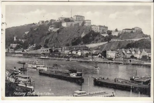 AK Festung Ehrenbreitstein, ca. 1930, Conrad Jacobi, Postkarte, gelaufen