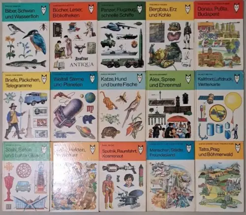 15 Bücher Mein kleines Lexikon, Kinderbuchverlag, Tiere, Wetter, Bibliothek ...