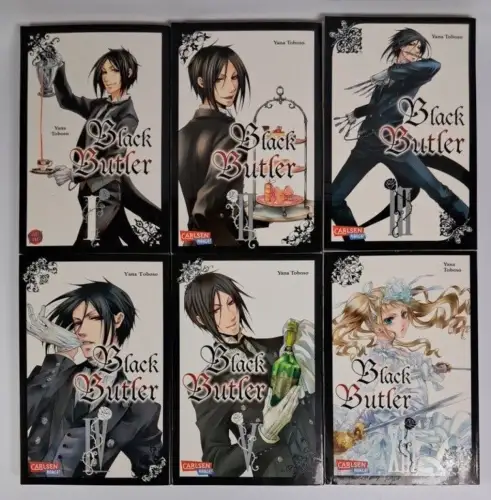 Manga: Black Butler 1-5 + 8, Yana Toboso, 6 Bände, Carlsen Manga, gebraucht, gut