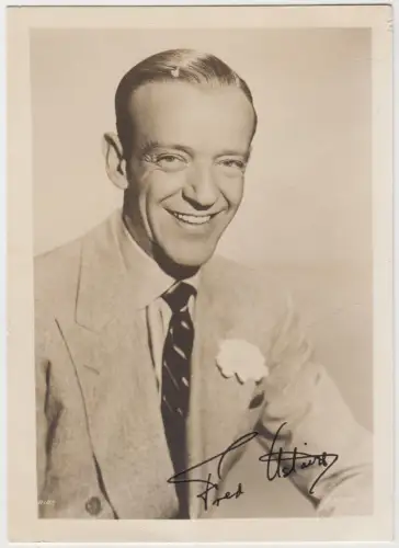 Fred Astaireh. Autogrammkarte. Signiert! Original Autogramm. Ca. 1950er Jahre