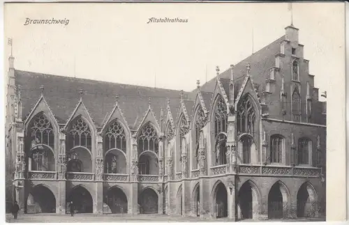 AK Braunschweig. Altstadtrathaus, Richard Borek, Postkarte, ungelaufen, gut