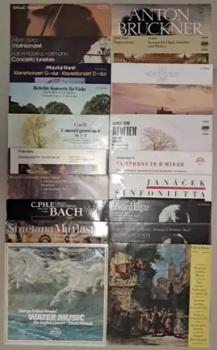 20 verschiedene Klassik Schallplatten 12" LP, Vinyl, Smetana, Ravel, Schumann...