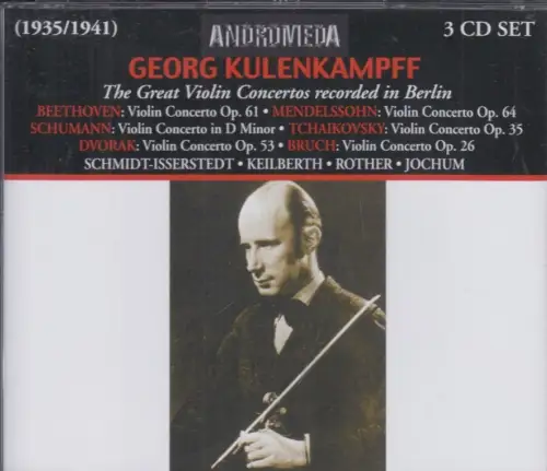 CD-Box: Georg Kulenkampff, The Great Violin concertos recorded in Berlin