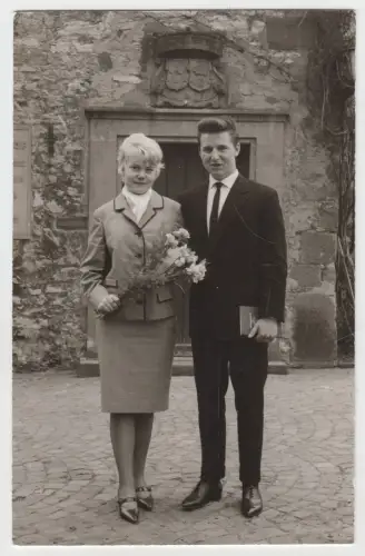 AK Hochzeitsfoto. Postkarte, Foto, gebraucht, sehr gut, ungelaufen