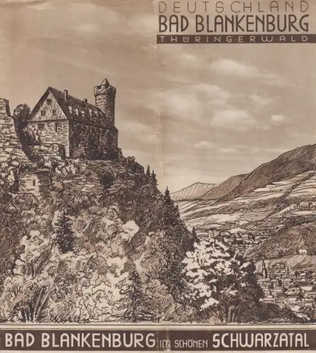 Prospekt: Bad Blankenburg im schönen Schwarzatal, Thüringer Wald, gebraucht, gut