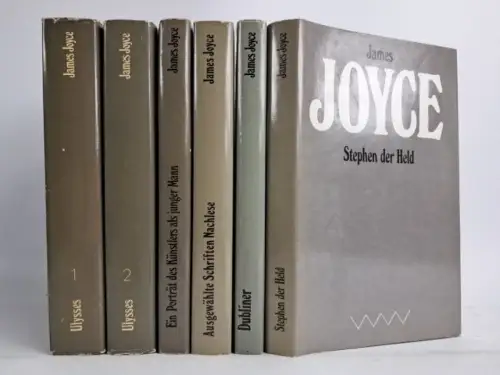 6 Bücher James Joyce, Ausgewählte Werke, Verlag Volk und Welt, gebraucht, gut