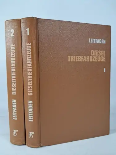 Buch: Leitfaden Dieseltriebfahrzeuge 1+2, Transpress Verlag, 2 Bände, 1967