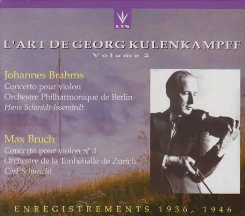 CD: L Art de Georg Kulenkampff Volume 2, 1996, Brahms, Bruch, Klassik, sehr gut