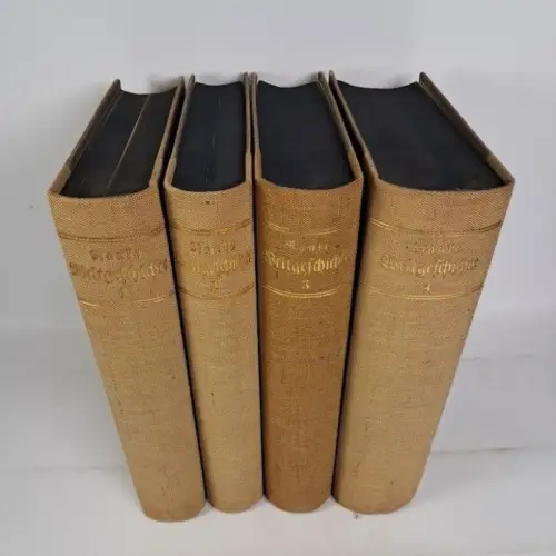 Buch: Weltgeschichte Band 1-4, Leopold von Ranke, 1910, Duncker & Humblot, 4 Bde