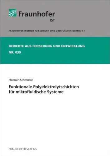 Buch: Funktionale Polyelektrolytschichten für mikrofluidische Systeme, Schmolke