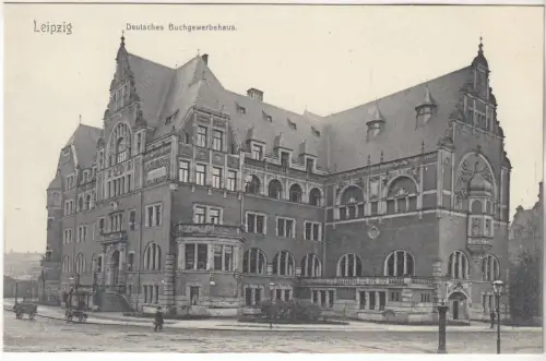 AK Leipzig. Deutsches Buchgewerbehaus, 1907, G. Friedrich, Postkarte, ungelaufen