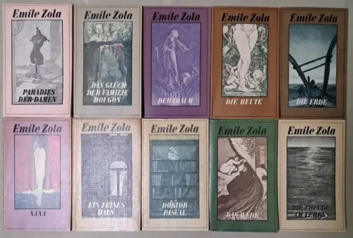10 Bücher Die Rougon-Macquart, Zola, Emile, Rütten & Loening, Nana, Traum ...