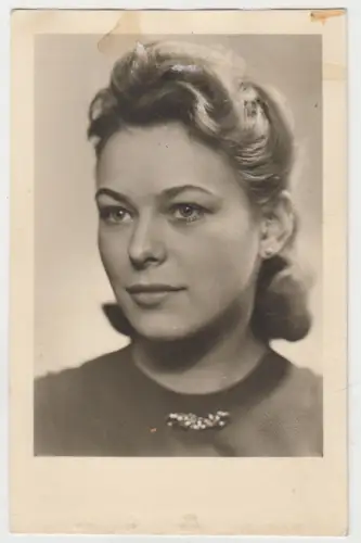 AK Portrait blonde junge Frau: Melania, 1941, Askania Fotokunst, Ergberg, Foto