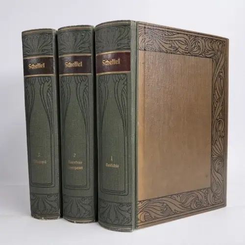 Buch: Joseph Victor von Scheffels Werke 1-3, Bibliographisches Institut, 3 Bände