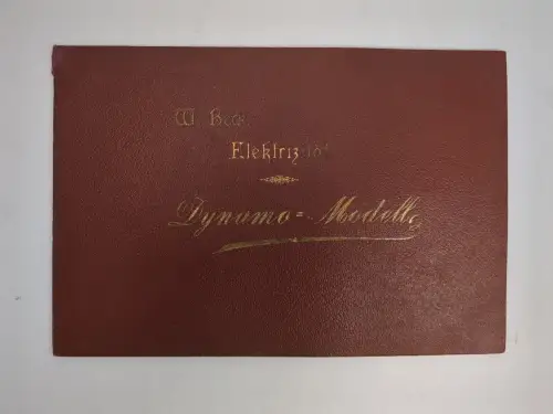 Buch: Elektrizität - Dynamo-Modell, W. Beck. Aufklappmodell eines Dynamos