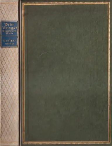 Buch: Die Schriften des Waldschulmeisters. Rosegger, Peter, 1918, L. Staackmann