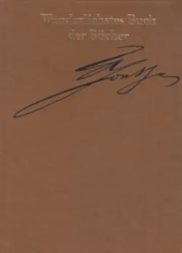Buch: Wunderlichstes Buch der Bücher, Goethe, Johann Wolfgang. 1988