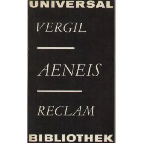 Buch: Aeneis, Vergil. Reclams Universal-Bibliothek, 1982, gebraucht, gut