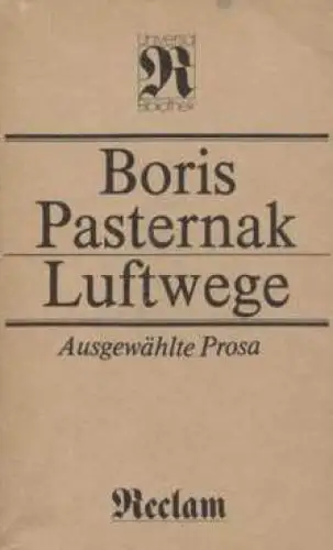 Buch: Luftwege, Pasternak, Boris. Reclams Universal-Bibliothek, 1986