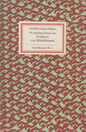 Insel-Bücherei 7, Wunderbare Reisen des Freiherrn von Münchhausen, Bürger. 1968