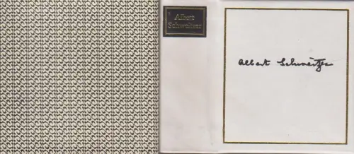 Buch: Die Lehre der Ehrfurcht vor dem Leben. Albert Schweitzer, 1982