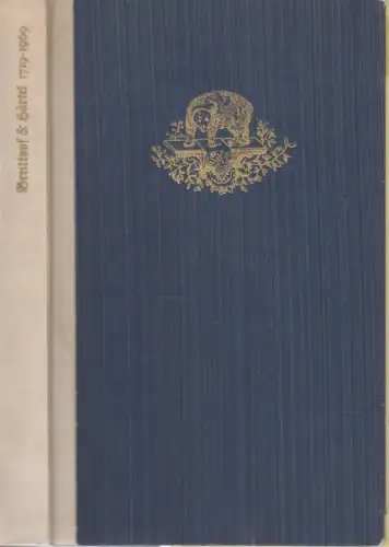 Buch: Breitkopf und Härtel  1719-1969. 1968, Breitkopf & Härtel Verlag