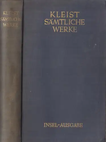 Buch: Sämtliche Werke, Kleist, Heinrich von. Ca. 1950, Insel, gebraucht, gut