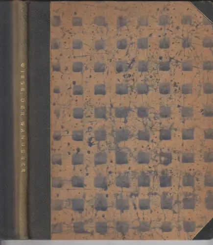 Buch: Der Wanderer, Wiese, Georg, 1920, Martin Biewald Verlag, noch gut