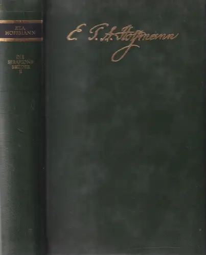 Buch: Die Serapionsbrüder II, Hoffmann, E. T. A., 1978, Aufbau, gebraucht, gut