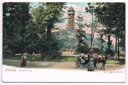 AK Leipzig. Scherbelberg, Postkarte. Nr. 1679, Vlg. Louis Glaser, gebraucht, gut