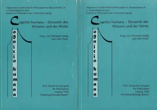 Buch: Cognitio humana - Dynamik des Wissens und der Werte, 2 Bände, 1996