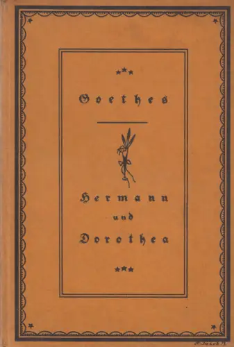 Buch: Hermann und Dorothea. Goethe, J. W. v., 1913, G. Grote'sche Verlagsbuchhlg