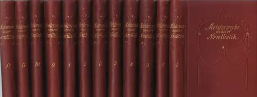 Buch: Meisterwerke neuerer Novellistik 1-12. Lennemann, W., Hesse & Becker
