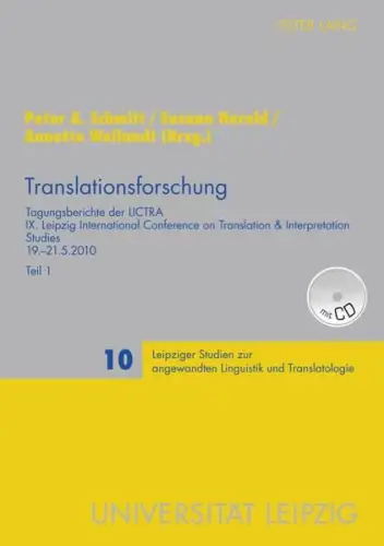 Buch: Translationsforschung, Schmitt, Peter A. (Hrsg.), 2011, Peter Lang Verlag