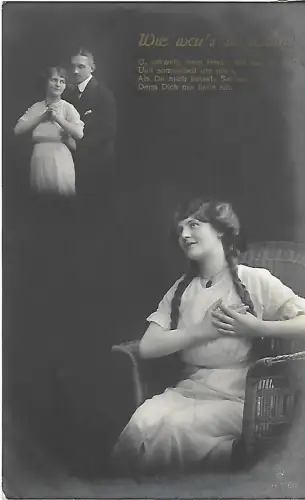 AK Wie wars so schön. ca. 1914, Postkarte, gebraucht, gut