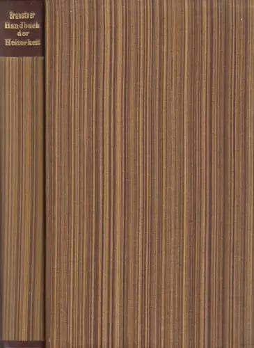 Buch: Handbuch der Heiterkeit. Branstner / Ticha, 1980, Mitteldeutscher V 304816