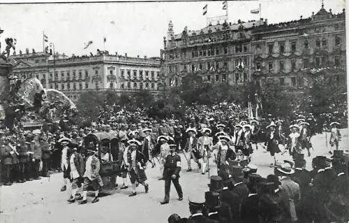 AK Historischer Festzug zur Universitäts-Jubelfeier in Leipzig, gebraucht, gut