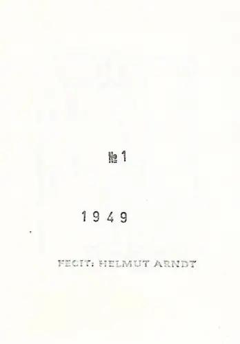 Original Grafik Exlibris: Helmut Arndt, Schiff, Signiert