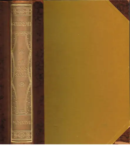 Buch: Die Renaissance, Gobineau, Arthur, 1926, Insel Verlag, Leipzig, gebraucht