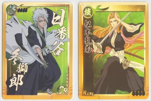 2 Sammelkarten Bleach: Matsumoto Rangiku & Hitsugaya Toshiro. Tite Kubo