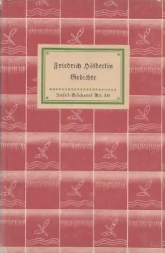 Insel-Bücherei 50, Gedichte, Hölderlin, Friedrich, Insel-Verlag