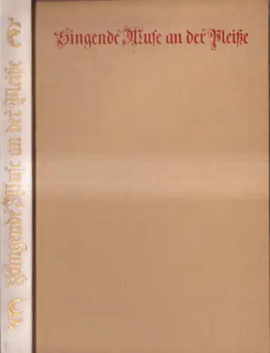Buch: Singende Muse an der Pleiße, Sperontes, Deutscher Verlag für Musik, 1964