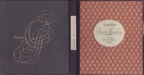 Buch: Buch Suleika, Goethe, Johann Wolfgang von. 1982, Verlag der Nation
