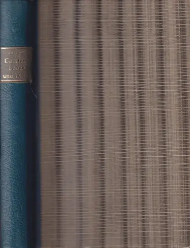 Buch: Carstens, Leben und Werk, R. L. Fernow, 1867, Carl Rümpler Verlag