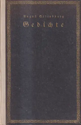 Buch: Gedichte, Erste Auswahl, Strindberg, August. 1921, Georg Müller Verlag