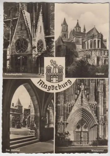 AK Magdeburg, ca. 1956, Gebr. Garloff, ungelaufen, gebraucht, gut
