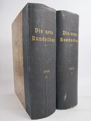 Buch: Die neue Rundschau 1906 Band 1+2, XVII. Jahrgang der freien Bühne, Fischer